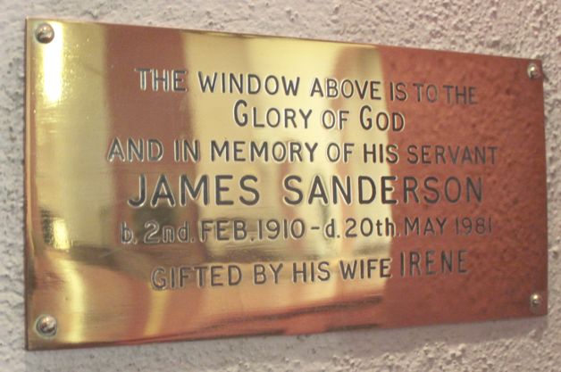Sanderson plaque