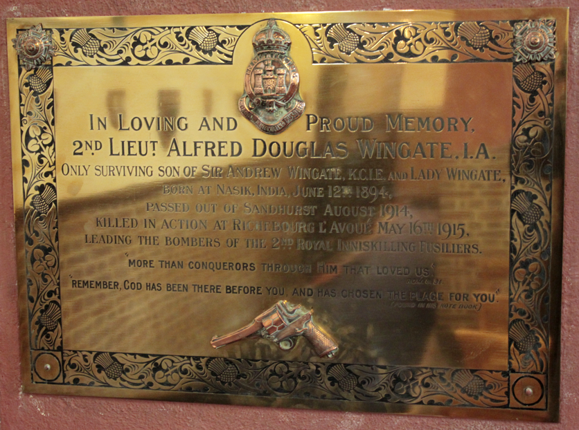 Wingate plaque
